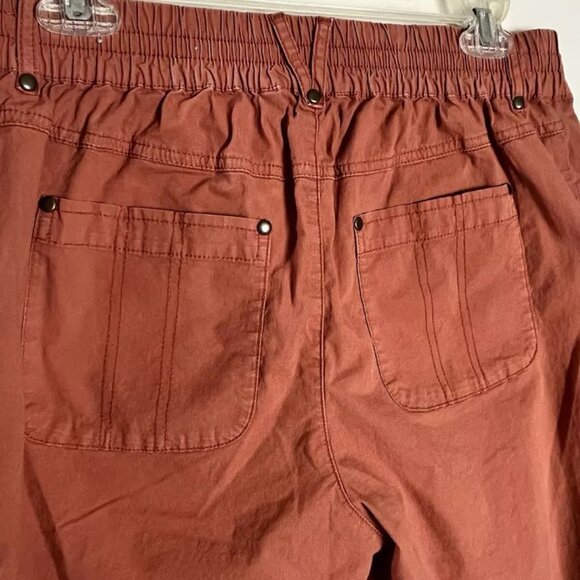 Soft Surroundings Cargo Pant S Everything Under The Sun Embroidered Roll Tab - Picture 9 of 11